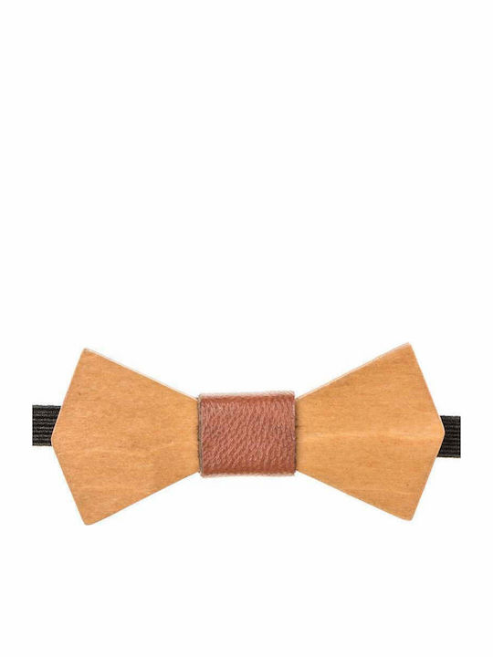 Mom & Dad Kids Wooden Bow Tie Brown