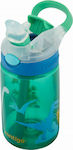 Contigo Πλαστικό Παγούρι με Καλαμάκι Gizmo Flip Green Jungle 420ml