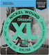 Daddario Set Nickel Wound Strings 13 - 62 for Electric Guitar XL Nickel Baritone Light