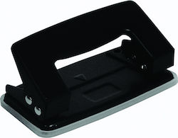 Black Red Paper 2-Hole Puncher for 12 Sheets