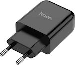 Hoco Charger Without Cable with USB-A Port Blacks (N2 Vigour)