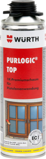 Wurth Purlogic Top Spumă Poliuretanică Pistol 1 Ingredient Gri 500ml 1buc