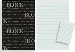 N.Telon Notebook Block 200 Sheets A5 Ruled Black