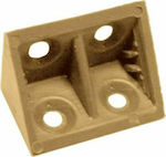 Italplast Plastic Shelf Brackets Beige 35x25mm 03-141-56-96