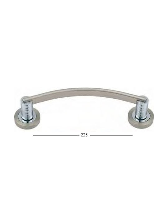 Best Design Handle Front Door 910 225mm Nίκελ