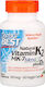 Doctor's Best Natural Vitamin K2 Mk7 With MenaQ7 Витамин за Здравето на костите 180mcg 60 вегетариански капсули
