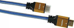 iBox HDMI 2.0 Geflochten Kabel HDMI-Stecker - HDMI-Stecker 1.5m Blau