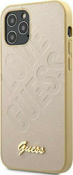 Guess Iridescent Love Plastic Back Cover Durable Gold (iPhone 12 Pro Max)