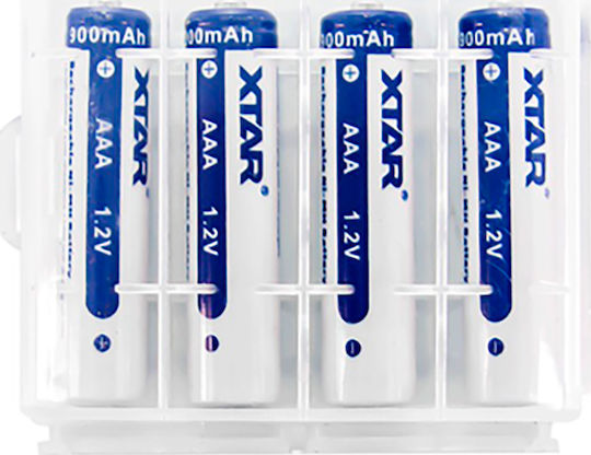 XTAR Επαναφορτιζόμενες Μπαταρίες AAA Ni-MH 900mAh 1.2V 4τμχ