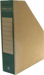 Metron Magazine File Organizer Paper Green 33x8x25cm.