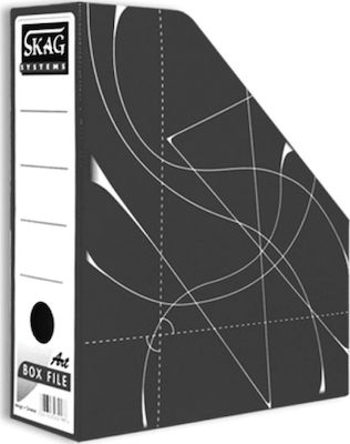Skag Θήκη Περιοδικών Αρχείου Χάρτινη Μαύρη 253522