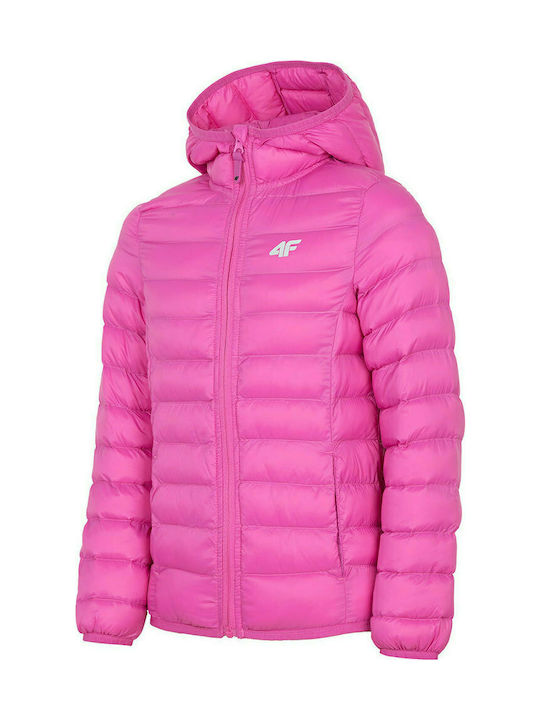 4F Kids Sports Jacket short Hooded Pink