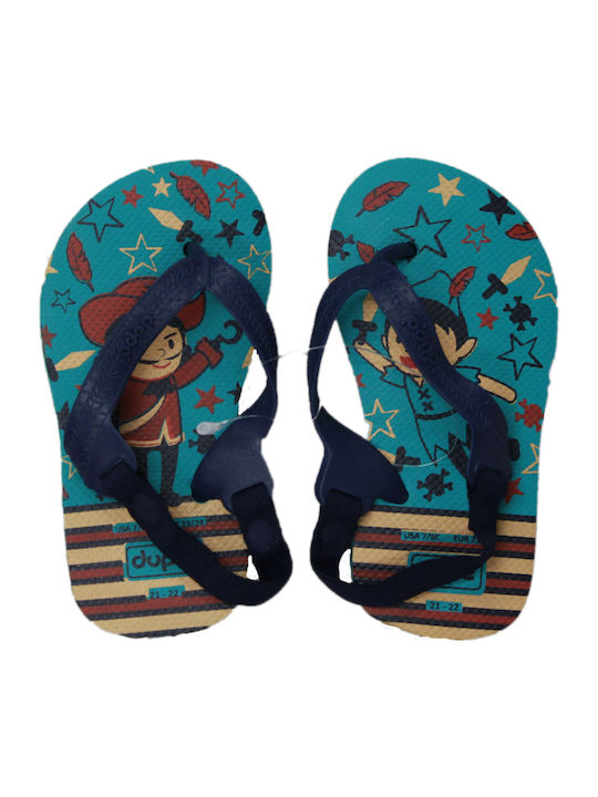 Șlapi pentru copii Flip Flops Albastre Fairytale