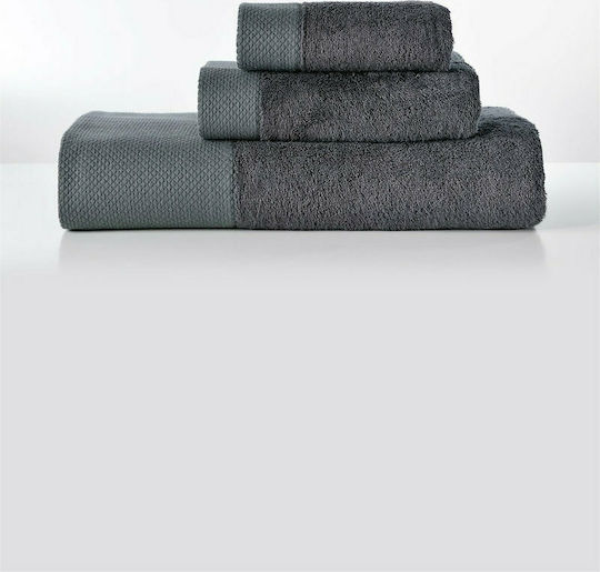 Down Town Home Set Prosoape de Baie 3 buc Dalia Gri închis Greutate 600gr/m²