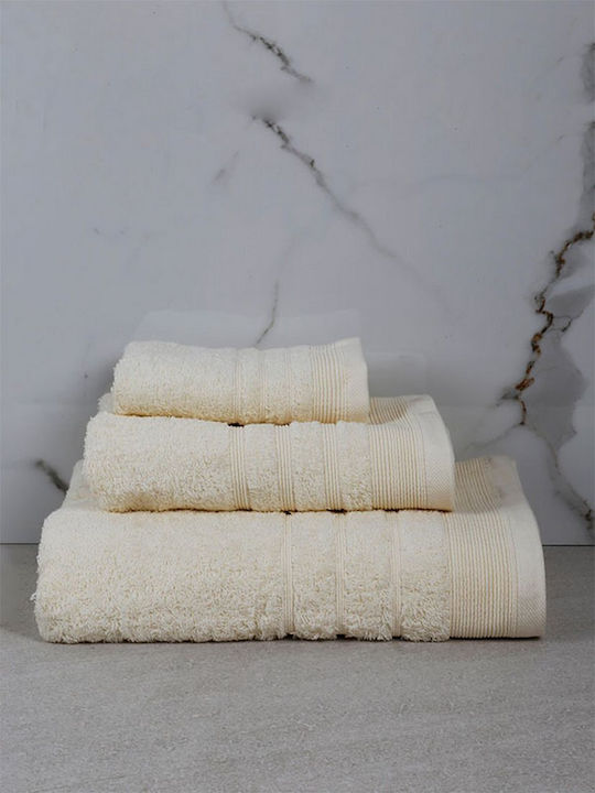 Sunshine Hand Towel Chimbouri 30x50cm 6 Ecru We...