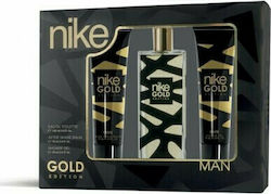 nike Gold Edition Мъжки Парфюмен Комплект с Тоалетна Вода 3 Бройки nike Gold Edition Мъжки Парфюмен Комплект с Тоалетна Вода 3 Бройки