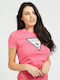 Guess W1RI00I3Z11 Women's T-shirt Fuchsia W1RI00I3Z11-G63Z