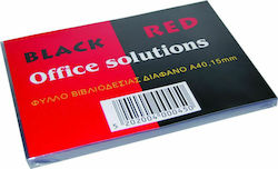 Black Red 100 Εξώφυλλα Βιβλιοδεσίας Α4 Διαφανή