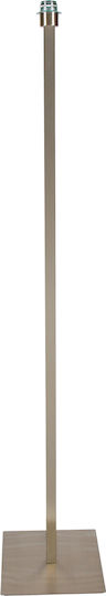 VK Lighting Floor Lamp H150xW28cm. with Socket for Bulb E27 Silver