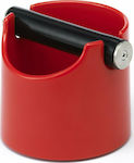 Joe Frex Basic Abschlagbehälter aus Silikon und Kunststoff 10x10x12cm Rot