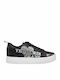 Damen Flatforms Sneakers Schwarz