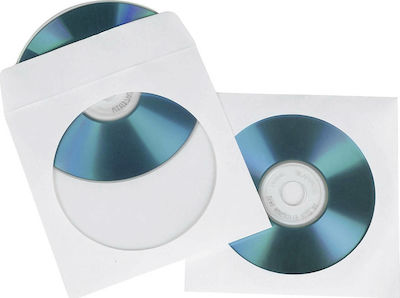 HAMA CD/DVD Sleeve White 100pcs