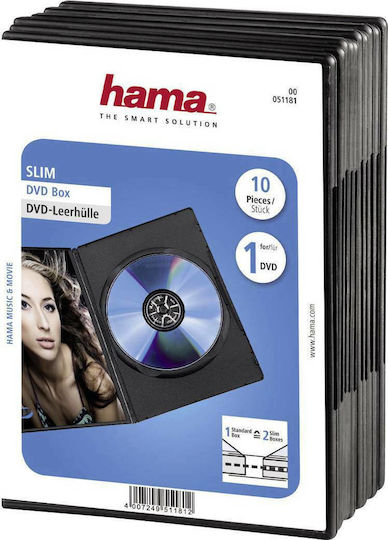 HAMA DVD Box Black 10pcs 51181