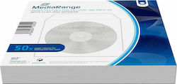 MediaRange CD/DVD Sleeve White 50pcs