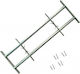 vidaXL Verstellbare Sicherheitsfenstergitter mit 2 Stangen 500-650mm Grills