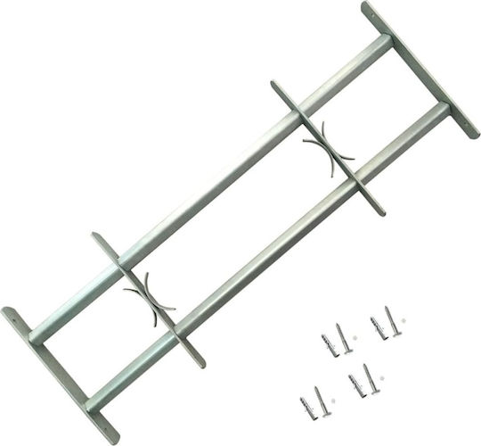 vidaXL Adjustable Security Window Bars with 2 Bars 1000-1500mm Grilles