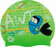 Arena Water Tribe Silicone Kids Swimming Cap Green