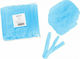 Bournas Medicals Surgical Covers Blue Disposable Accordion Caps 100pcs 100pcs