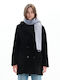 Women's Long Fur Black