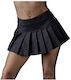 Cottelli Collection Gefalteter Minirock Sexy Röcke Schwarz