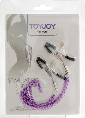 ToyJoy Stimulating Adjustable Nipple triple Chain in Lila Farbe