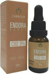 Cannsun Medhel Εndora Drops CBD 5% Hemp Oil Drops with 5% CBD 15ml