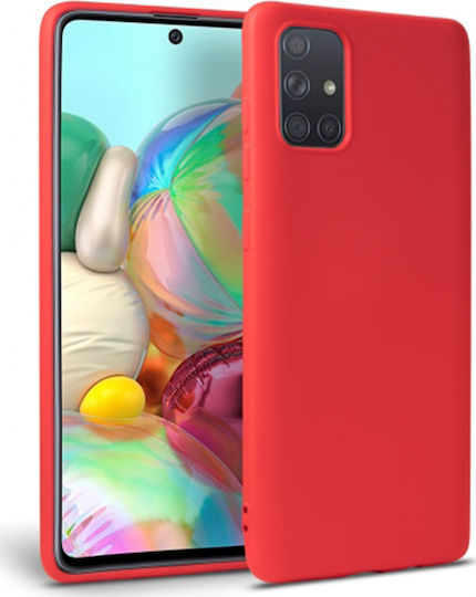 Sonique Liquid Back Cover Σιλικόνης Κόκκινο (Galaxy A51)