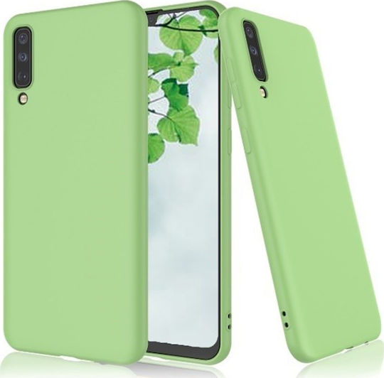 Sonique Liquid Back Cover Silicone Green (Galaxy A50)