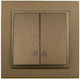 Mono Electric Despina Metallic Recessed Wall Sw...
