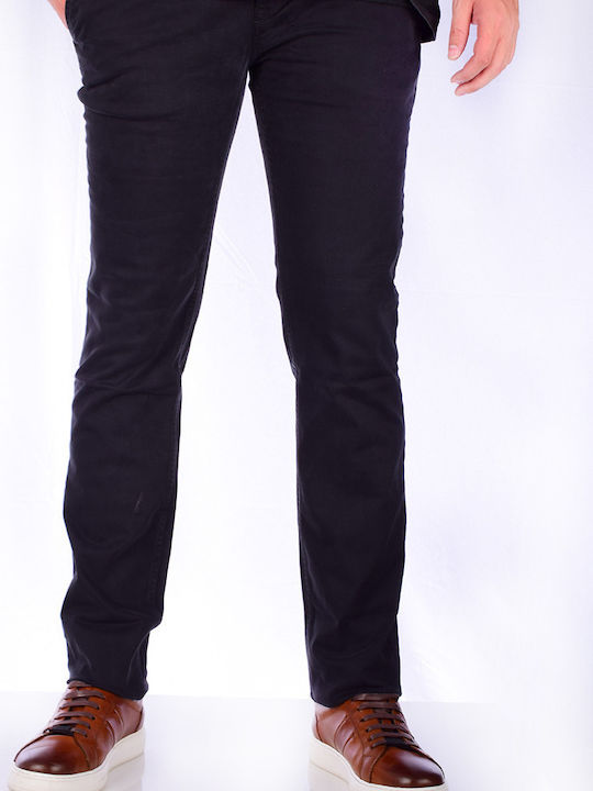 Hugo Boss Ανδρικό Παντελόνι Chino Ελαστικό σε Slim Εφαρμογή Μαύρο