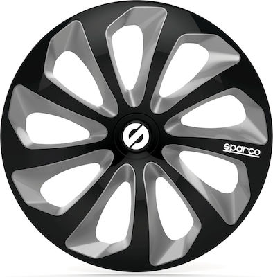 Sparco Set Capace Roți Auto Sicilia Pro 4buc 14" Negru