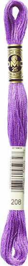 DMC Thread Embroidery Mouliné 117 Cotton in Purple color 8m Purple