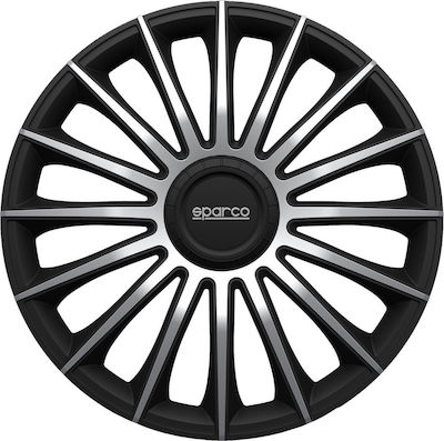 Sparco Car Hubcap Set Treviso 14" 4pcs Black