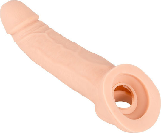 Nature Skin Manșon Pentru Penis Cu Extensie Extensie De Penis Flesh 21cm