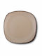 Nava Brown Sugar Πιάτο Γλυκού Τετράγωνο Κεραμικό Brown Sugar 19x19cm