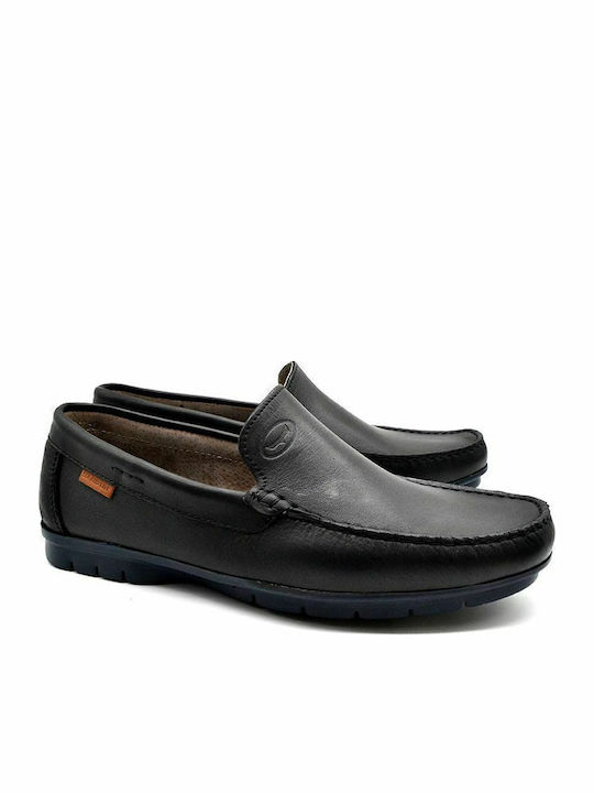 Men's Leather Moccasins Black