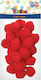 The Littlies Pom Pom Handwerk Rot Set 60Stück