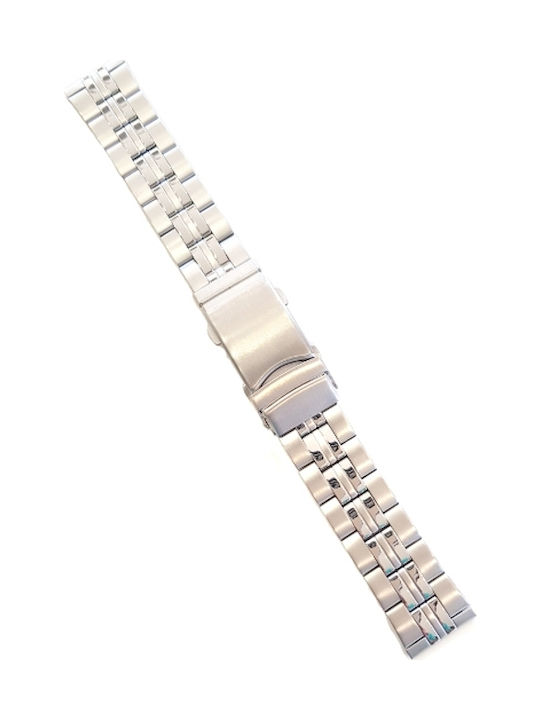 Tzevelion Metallic-Armband Silber 20mm