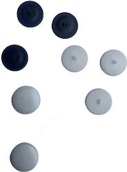 Plastic covers for dressed buttons No40 100 pieces K40 BLACK