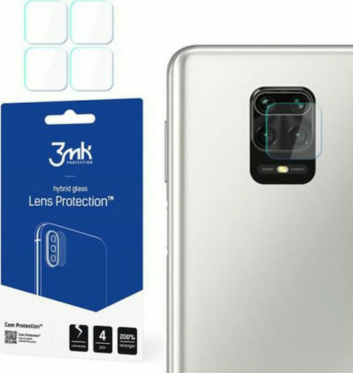3MK Flexible Lens Protector Προστασία Κάμερας Tempered Glass Διάφανο για το Redmi Note 9S / 9 Pro / 9 Pro Max